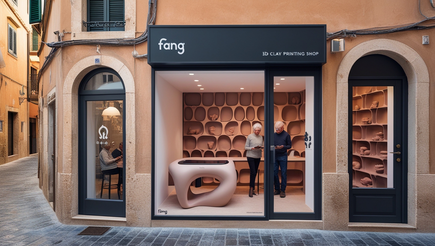 Default_reate_an_image_of_the_exterior_of_a_small_fang_3D_clay_1